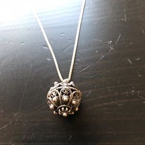 NWOT Unique Silver (925) Orb Necklace